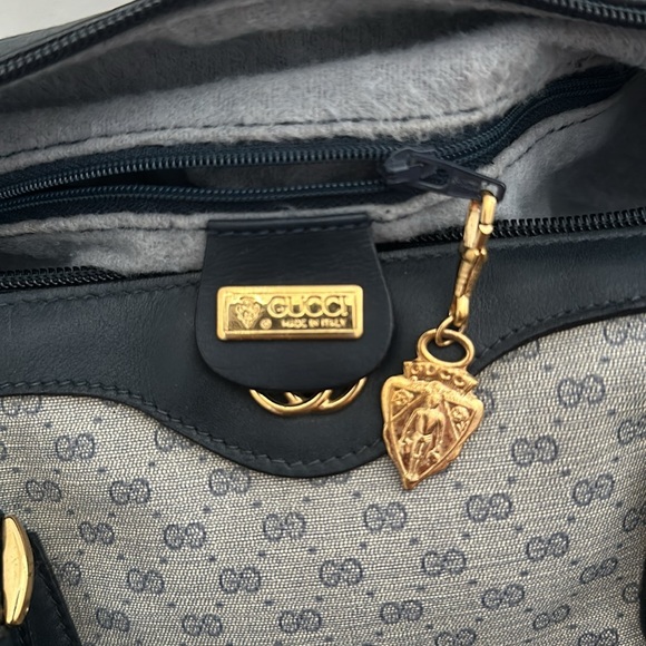 Authentic Vintage Gucci Interlocking GG Monogram Micro Guccissima Boston Doctor - Picture 8 of 10